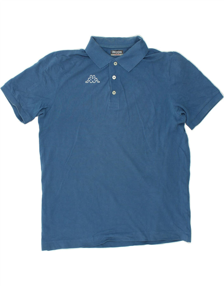 KAPPA Mens Polo Shirt Large Blue Cotton | Vintage Kappa | Thrift | Second-Hand Kappa | Used Clothing | Messina Hembry 
