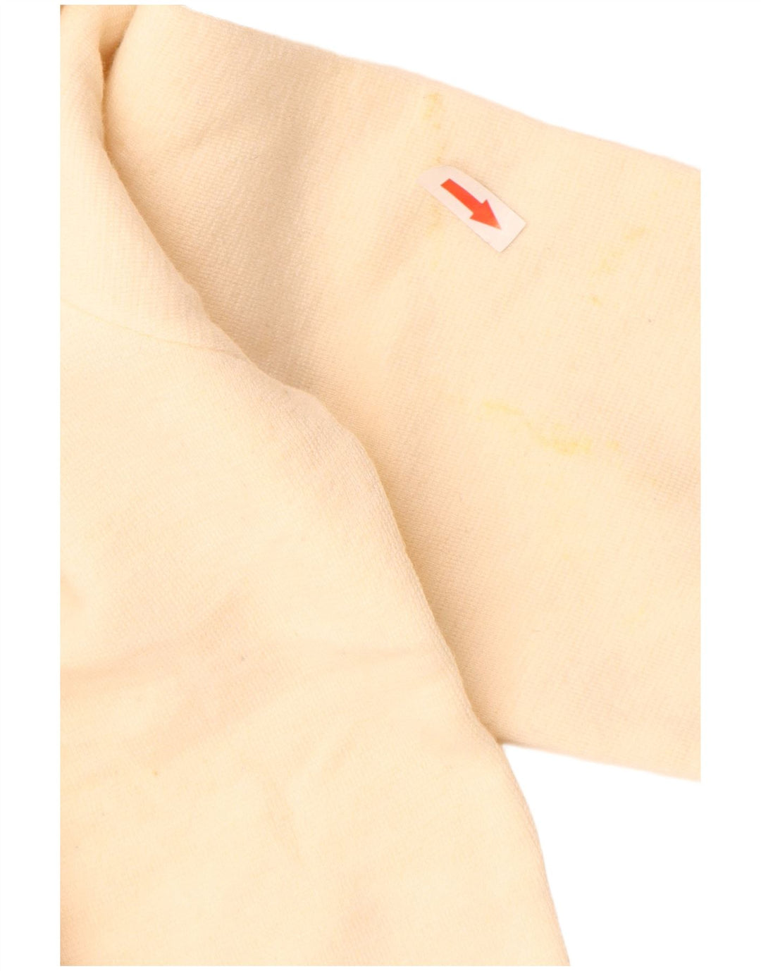 Zara Herre Crew Neck Jumper Sweater Stor Beige Akryl