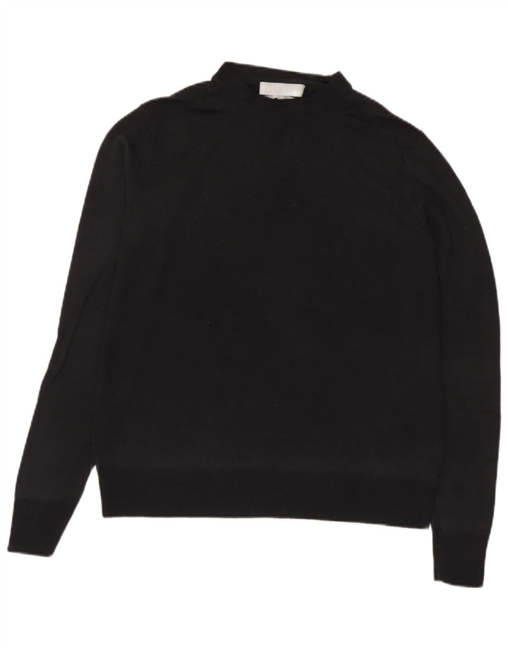 Marks & Spencer Dame Turtle Neck Jumper Sweater UK 10 Small Black