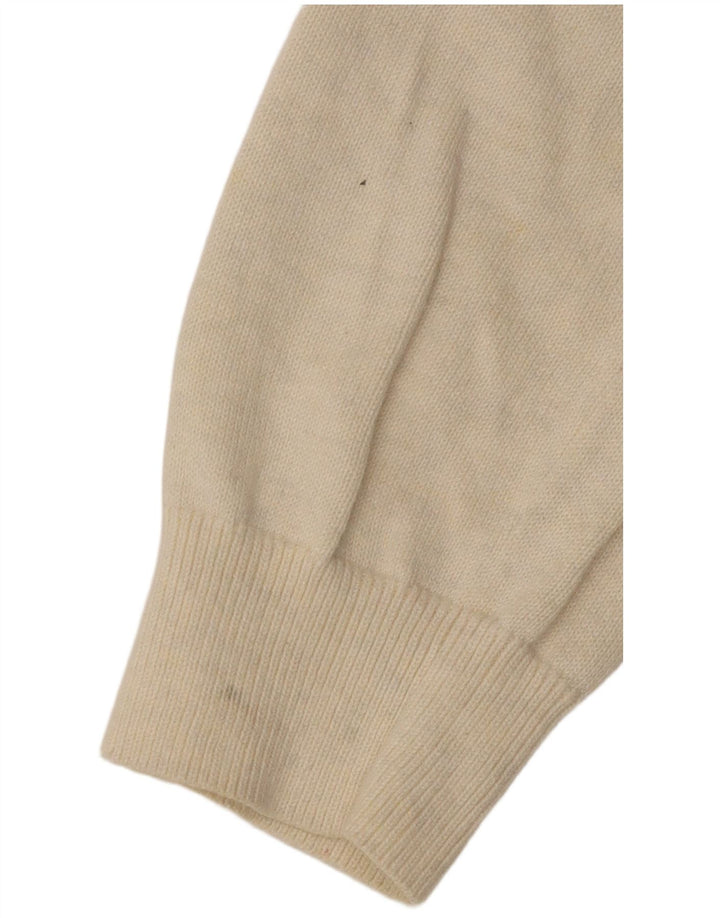 TOMMY HILFIGER Sweater med lynlås til mænd, stor off white bomuld