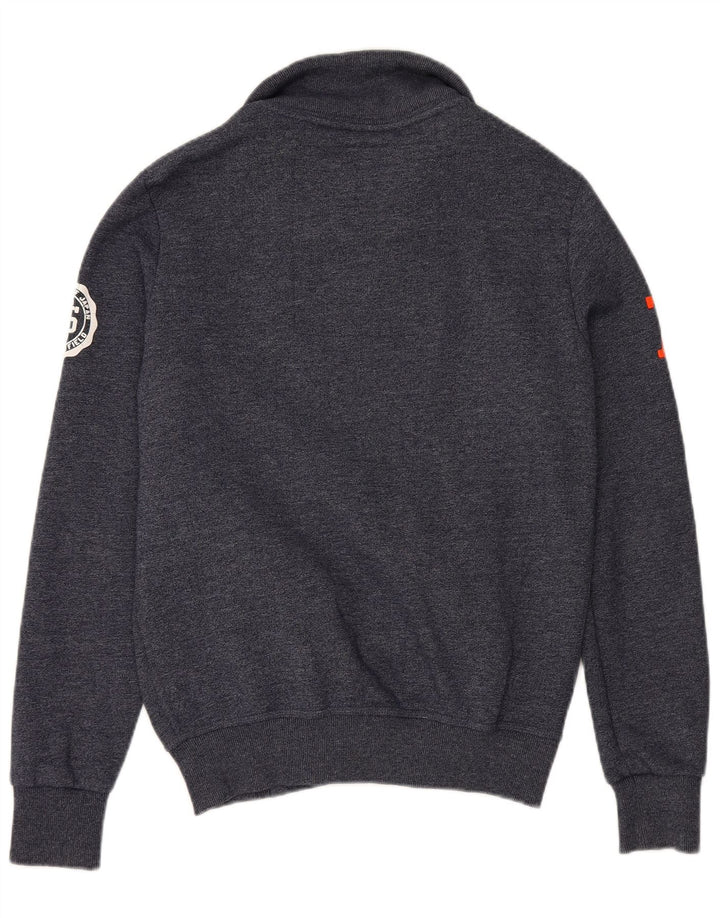 SUPERDRY Grafisk træningsdragt til mænd, topjakke, lille marineblå bomuld