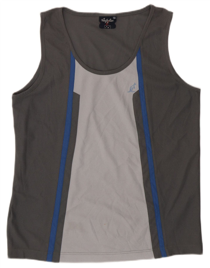 AUSTRALIAN L'ALPINA Herrevest Top IT 50 Medium Grey Colourblock Polyester