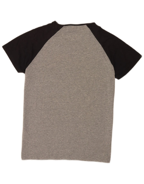 Jack & Jones Herre grafisk T-shirt Top XL Grå Colourblock Bomuld