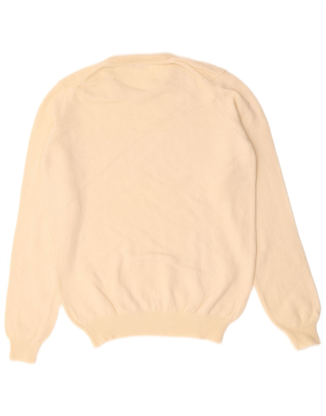 VINTAGE Dame sweater med rund hals DK 14 Medium Beige