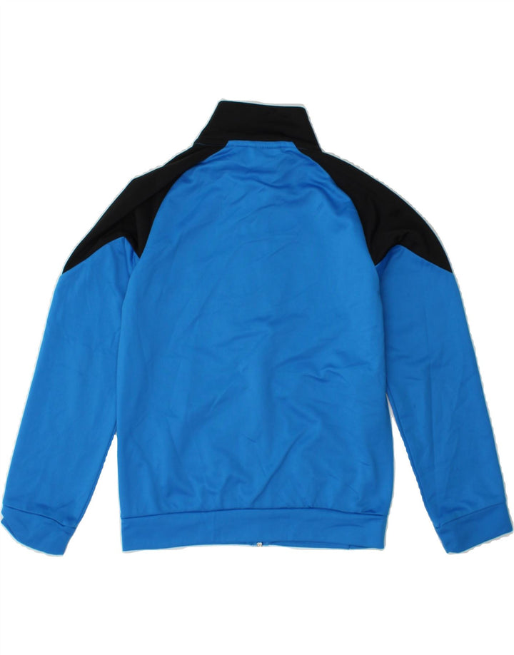 PUMA Boys Graphic Tracksuit Top Jacket 9-10 Years Medium Blue Colourblock Vintage Puma and Second-Hand Puma from Messina Hembry 