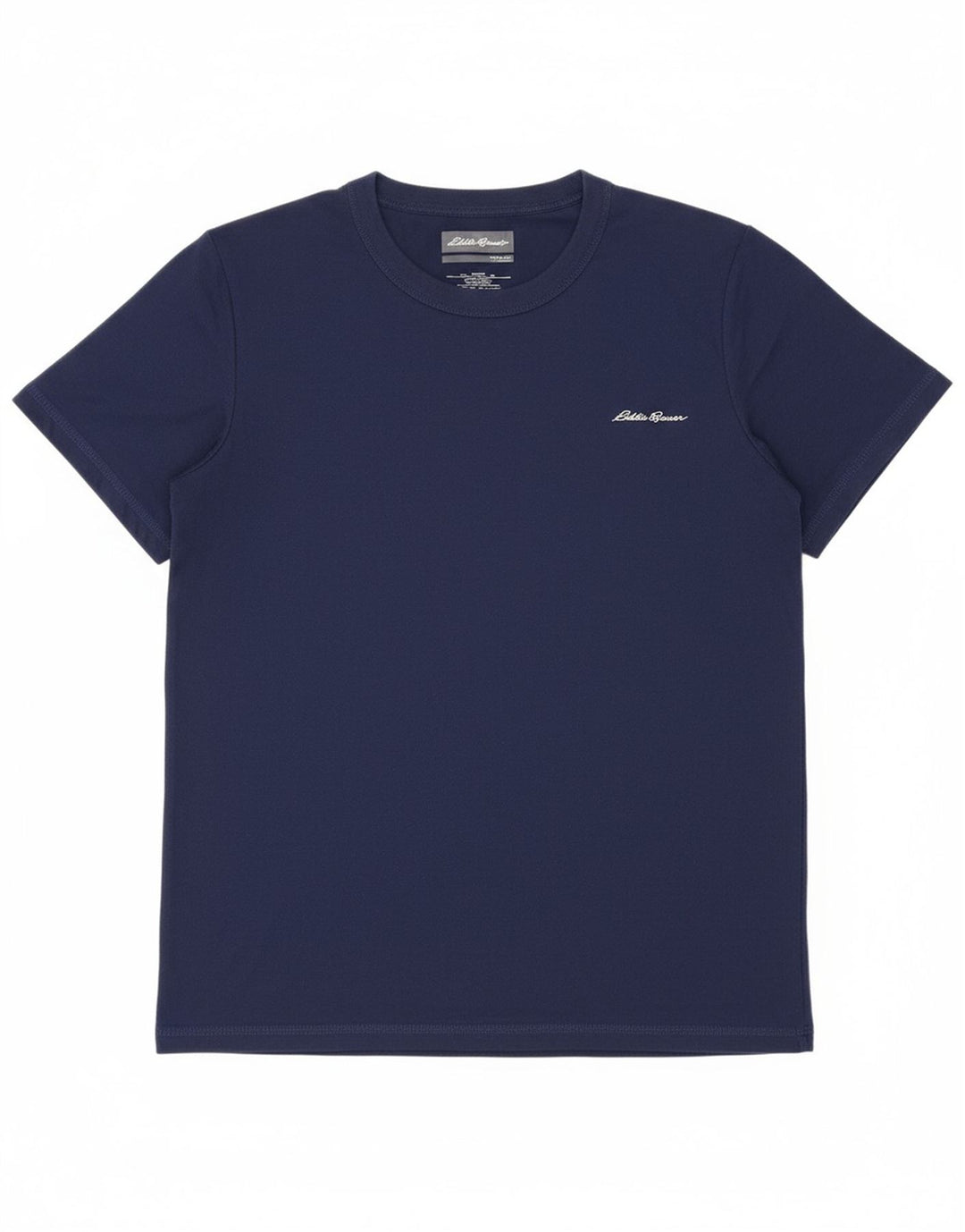 EDDIE BAUER Boys T-Shirt Top 10-11 Years Medium Navy Blue Polyester