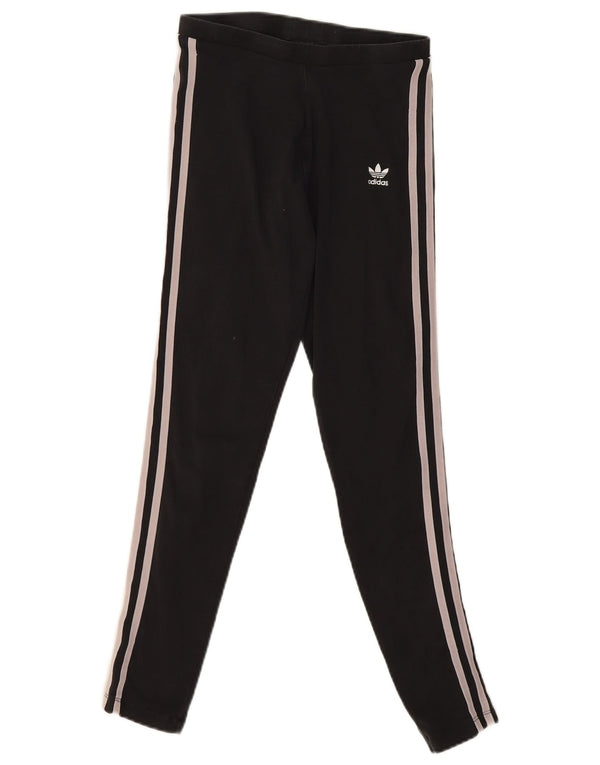 Adidas Dame Leggings UK 8 Small Black Bomuld