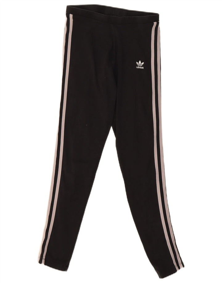 Adidas Dame Leggings UK 8 Small Black Bomuld