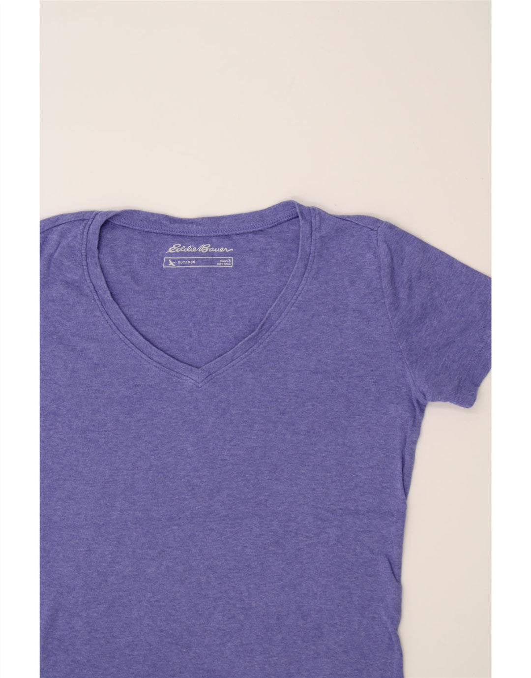 EDDIE BAUER Womens T-Shirt Top UK 10 Small Blue Cotton Vintage Eddie Bauer and Second-Hand Eddie Bauer from Messina Hembry 