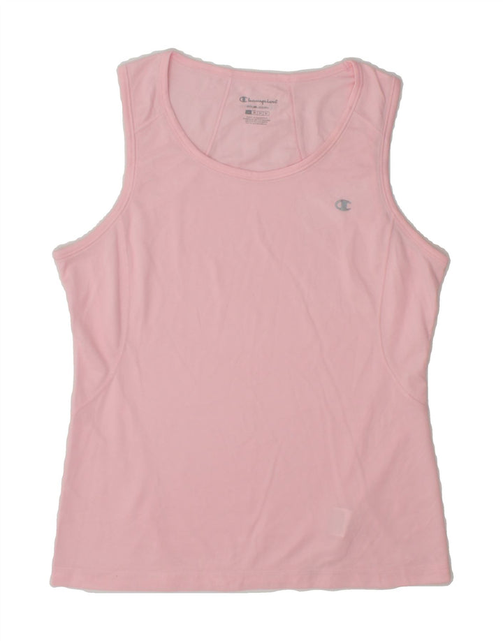 CHAMPION Womens Vest Top UK 12 Medium Pink Polyester Vintage Champion and Second-Hand Champion from Messina Hembry 