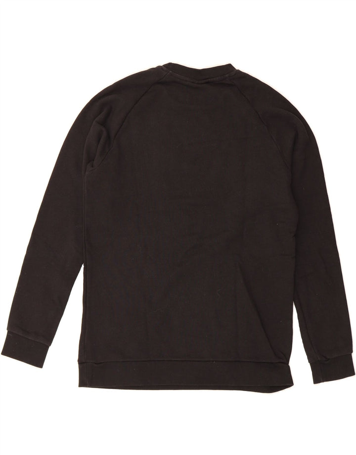 ADIDAS Mens Graphic Sweatshirt Jumper Medium Black Cotton Sports Vintage Adidas and Second-Hand Adidas from Messina Hembry 