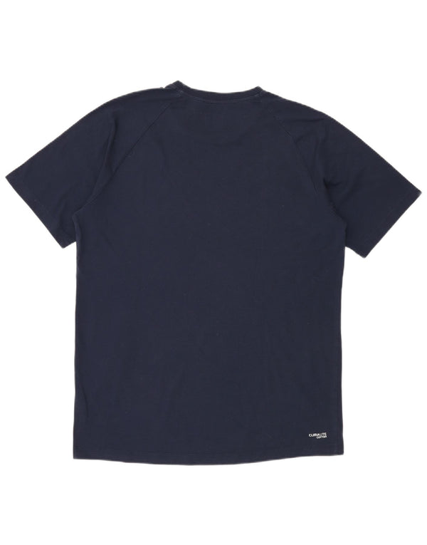 ADIDAS Herre Climalite T-Shirt Top Stor Marineblå