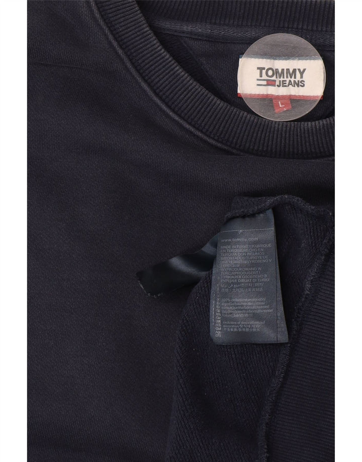 Tommy Hilfiger Herre Sweatshirt Jumper Stor Marineblå Bomuld