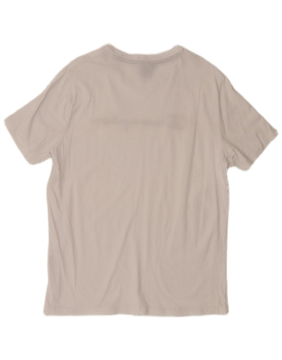 Champion Herre Grafisk T-Shirt Top Stor Hvid Bomuld