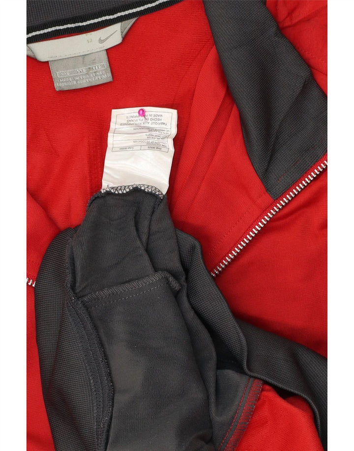 ADIDAS Sweatshirt med lynlås til mænd 2XL Rød Colourblock Polyester