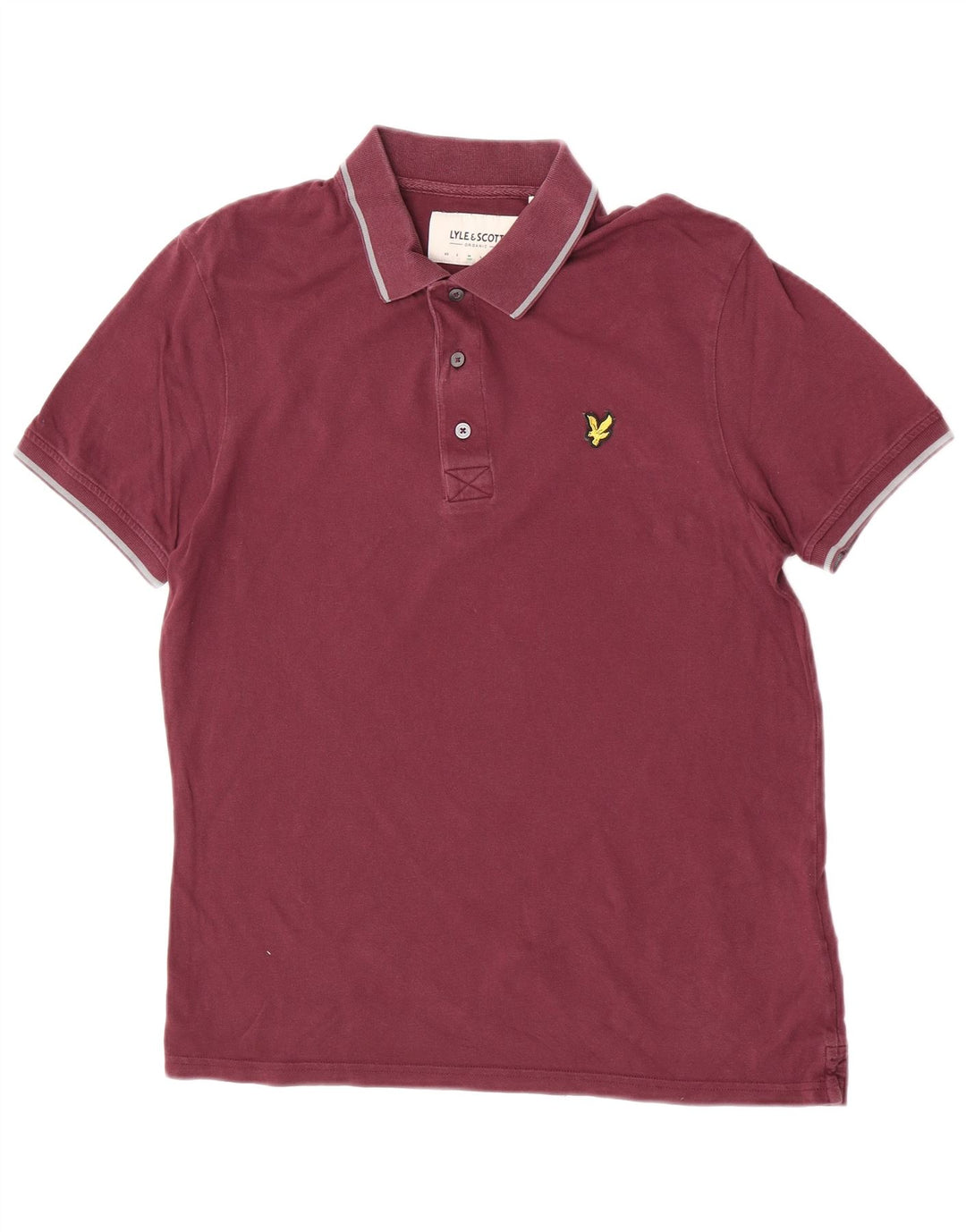 Lyle & Scott herre poloshirt Medium rødbrun bomuld