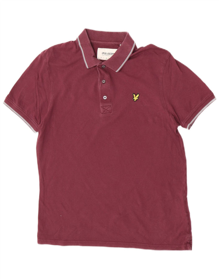 Lyle & Scott herre poloshirt Medium rødbrun bomuld
