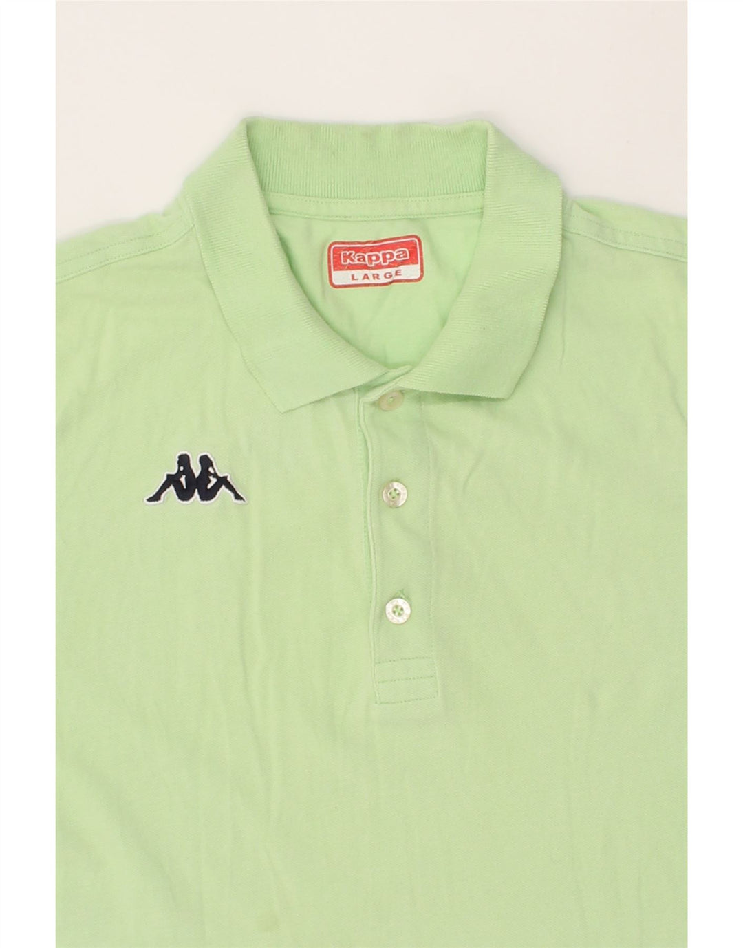 KAPPA Mens Polo Shirt Large Green Cotton Vintage Kappa and Second-Hand Kappa from Messina Hembry 