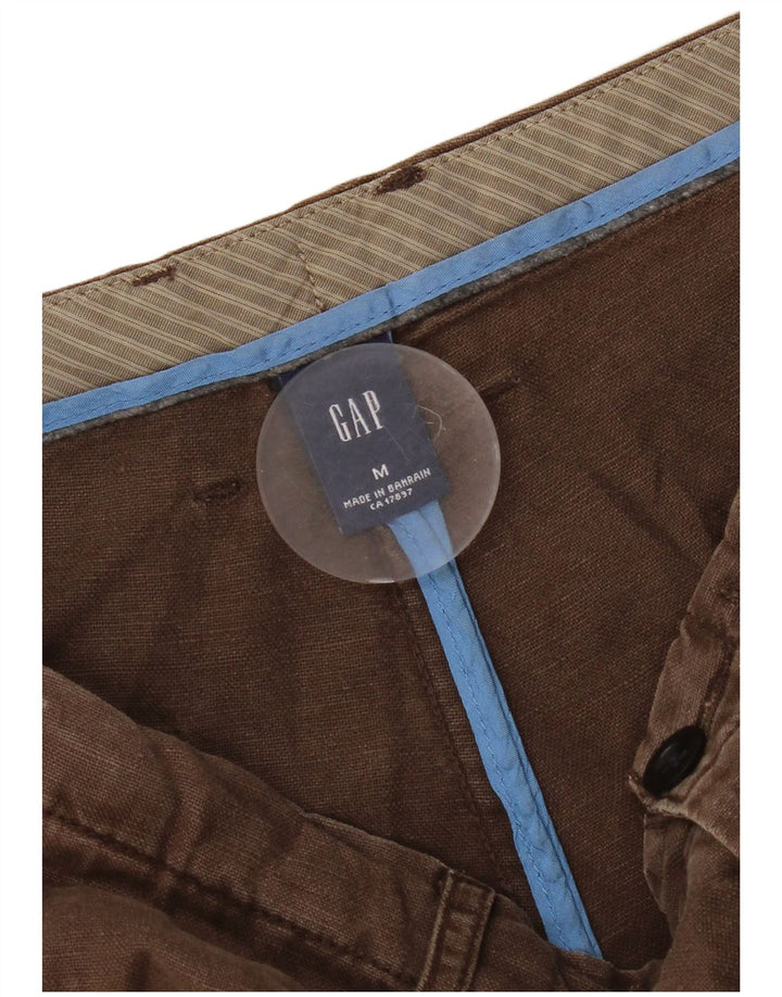 Gap Herre Regular Loose Fit Bermuda Shorts Medium W32 Brown Linen