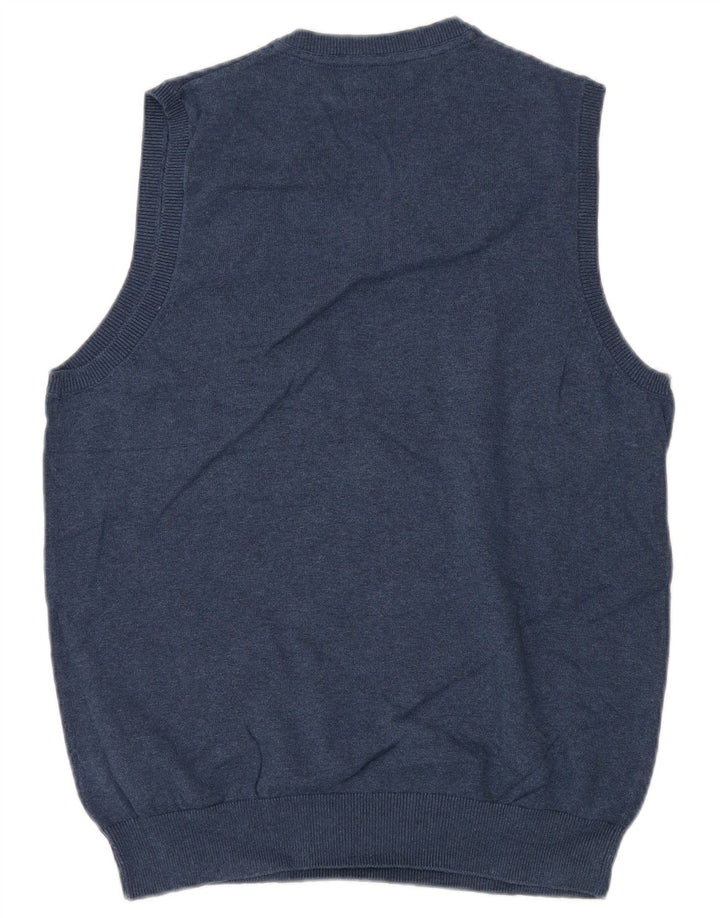 MARKS & SPENCER Herrevest Tank Top Medium Navyblå Bomuld