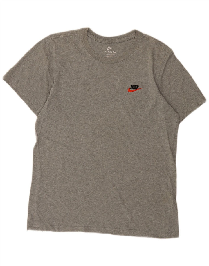 Nike T-shirt top til mænd, lille grå bomuld