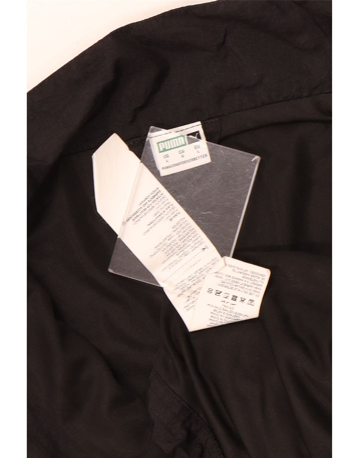 PUMA Womens Crop Graphic Oversized træningsdragt topjakke UK 16 Large Black