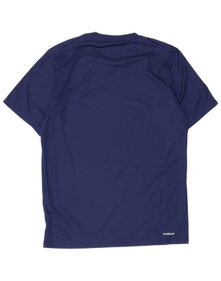 ADIDAS Aeroready T-shirt top til mænd, lille marineblå polyester