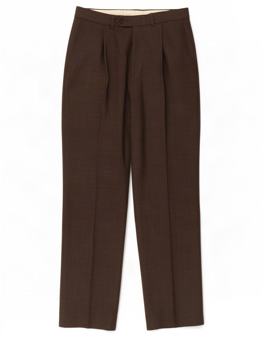 Marks & Spencer Herre Pegged Suit Bukser W32 L31 Brun Polyester