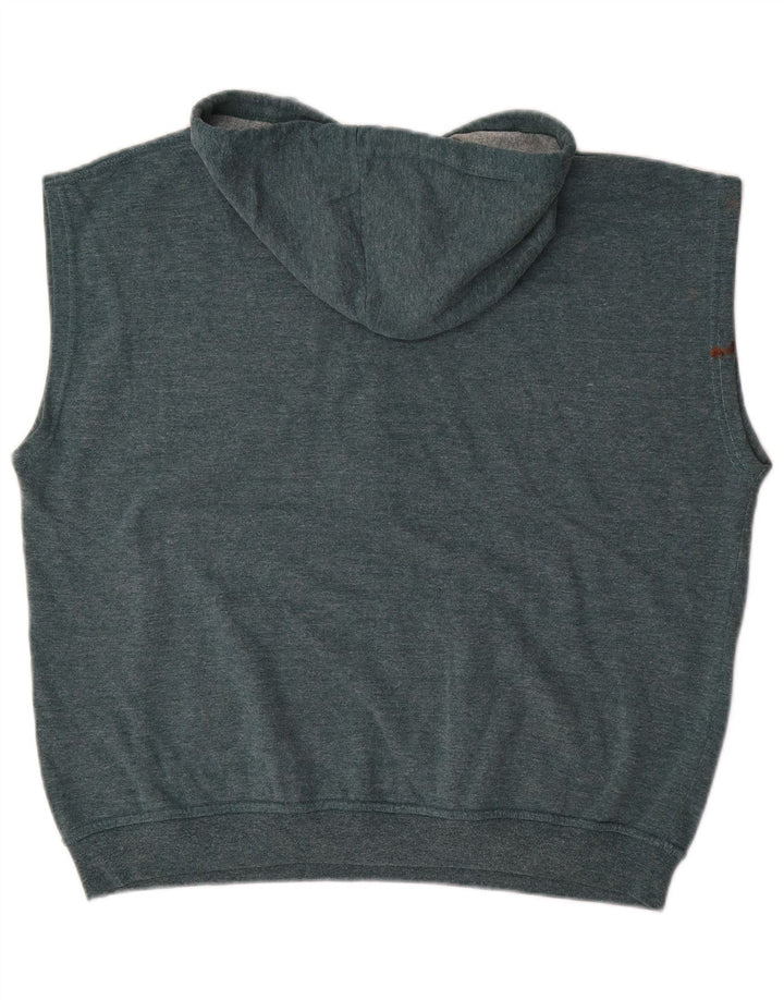 DIADORA Hættetrøje uden ærmer til mænd Stor blå bomuld