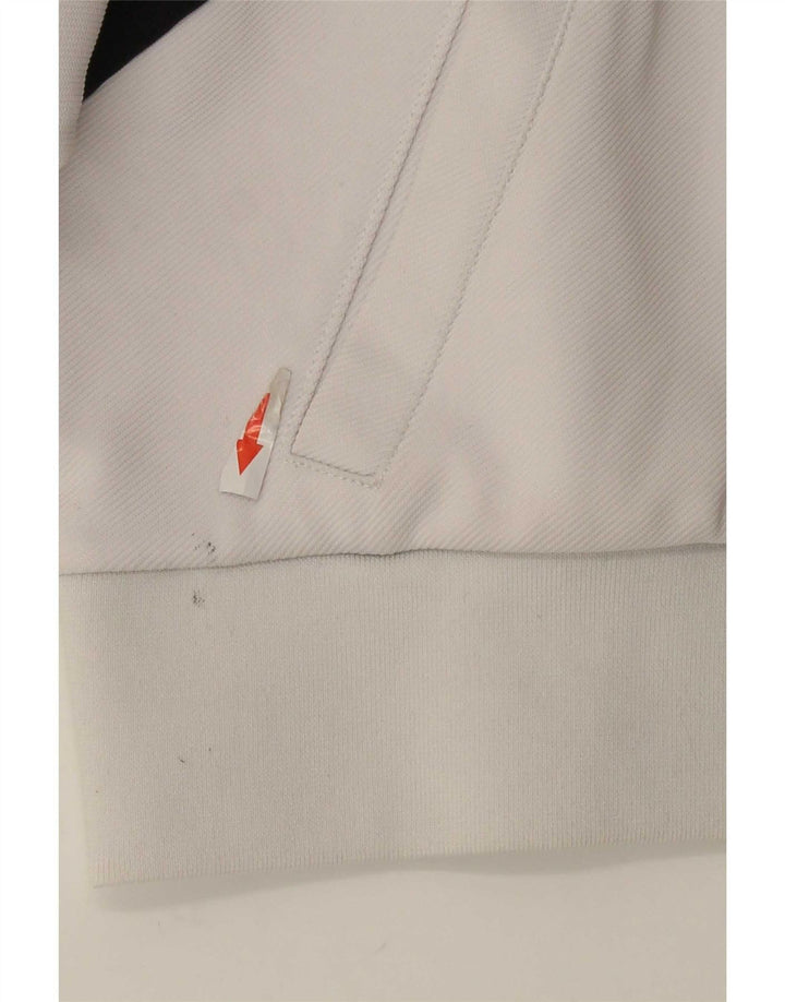 Kappa Dame Oversized grafisk hættetrøje Sweater UK 10 Small White