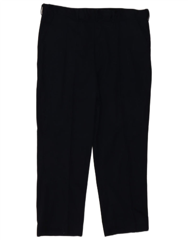 Dickies herre lige jakkesæt bukser W40 L28 Marineblå polyester klassisk