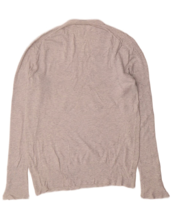 Zara Dame Boat Neck Jumper Sweater UK 20 2XL Grå