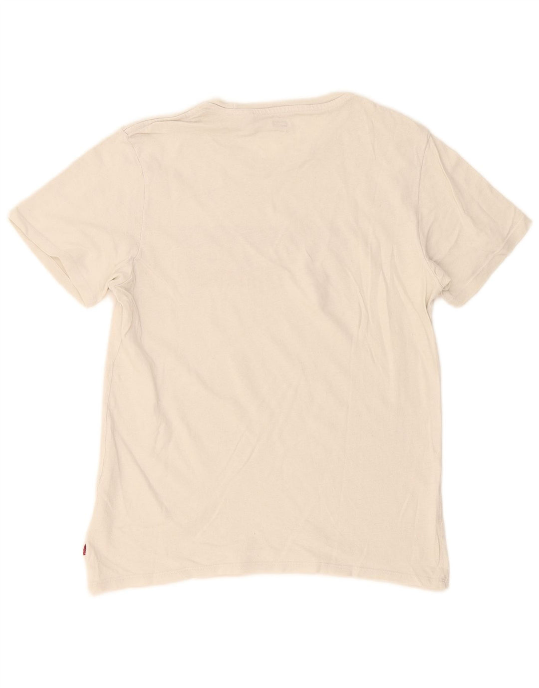 Levi's Dame Oversized grafisk T-shirt Top UK 10 Small White