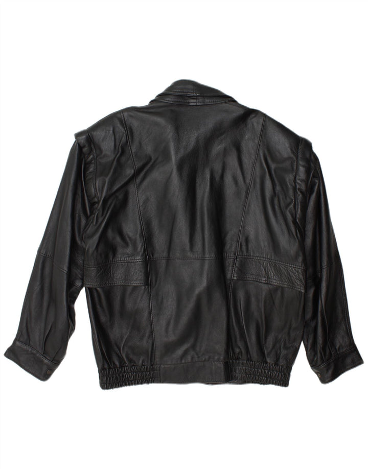 Vintage herre læderjakke UK 42 XL Sort