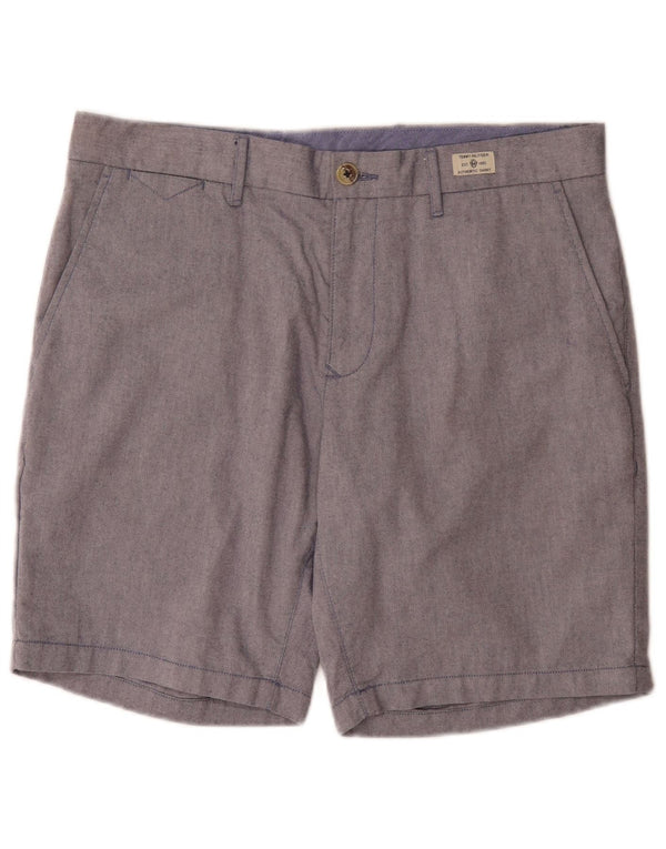 Tommy Hilfiger Herre Regular Chino Shorts W34 Large Blue Cotton