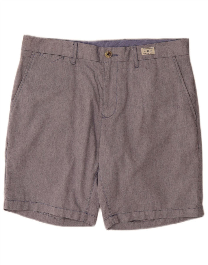 Tommy Hilfiger Herre Regular Chino Shorts W34 Large Blue Cotton
