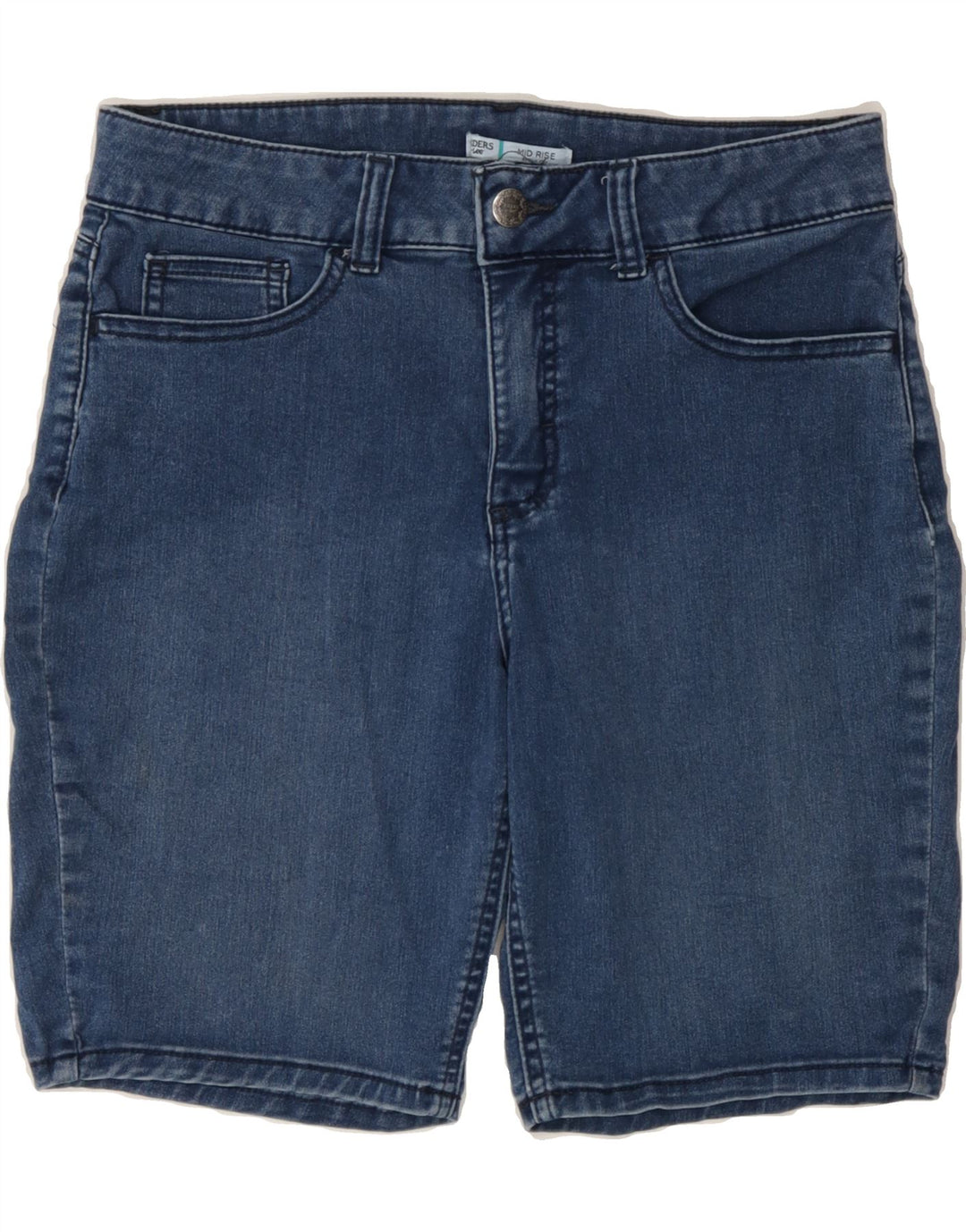 LEE Womens Riders Mid Rise Bermuda Denim Shorts US 10 Large W31 Blue Vintage Lee and Second-Hand Lee from Messina Hembry 