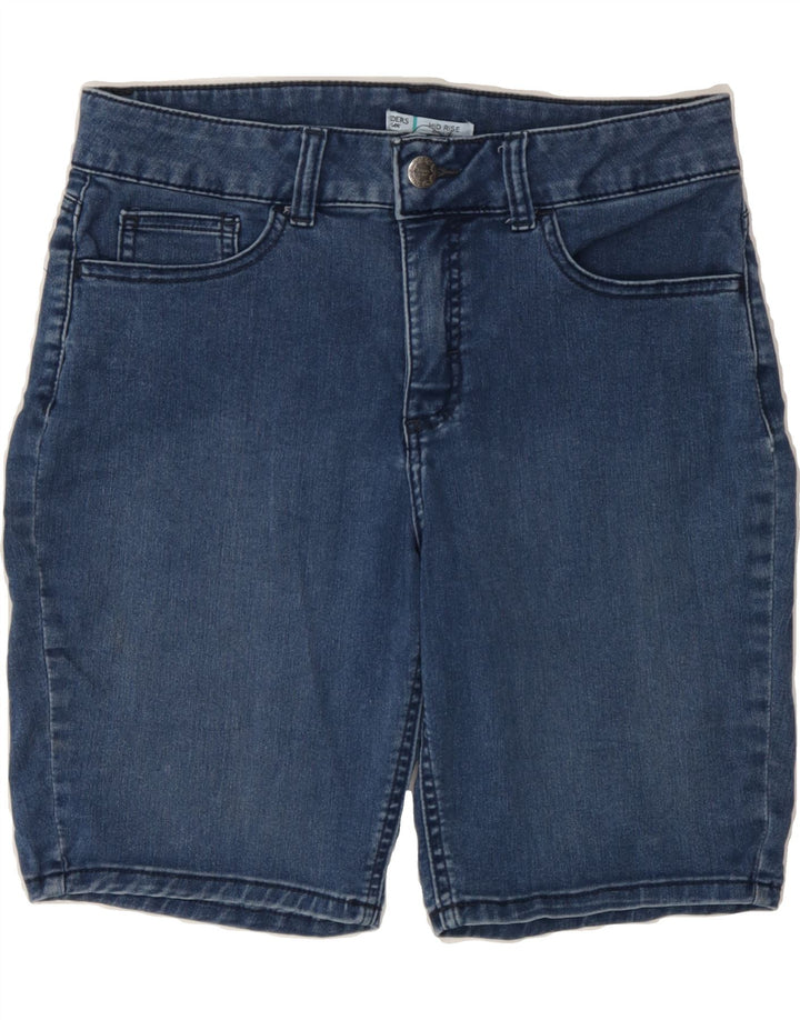 LEE Womens Riders Mid Rise Bermuda Denim Shorts US 10 Large W31 Blue Vintage Lee and Second-Hand Lee from Messina Hembry 