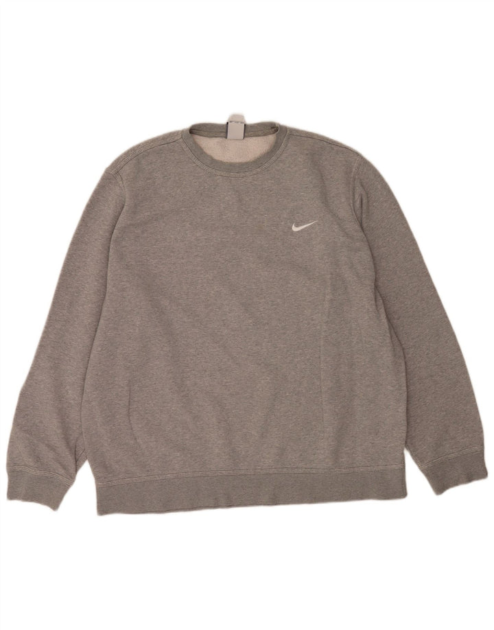 Nike Sweatshirt Jumper til mænd 2XL Grå bomuld