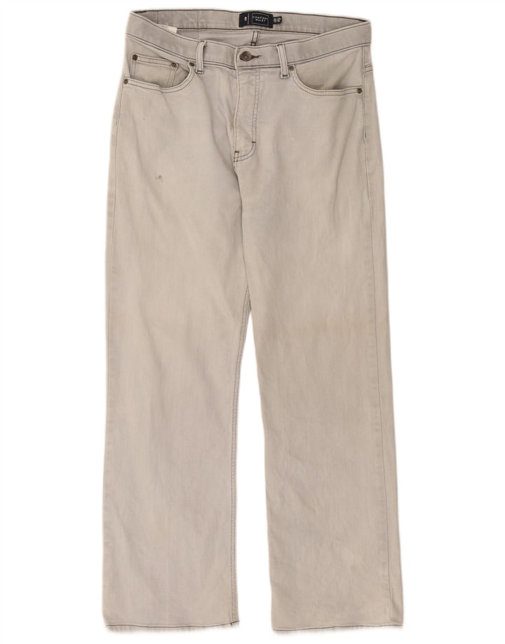 Marks & Spencer Herre Blue Harbor Straight Jeans W34 L29 Grå Bomuld