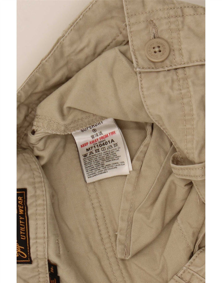 Superdry Herre Cargo Shorts W30 Medium Beige Bomuld