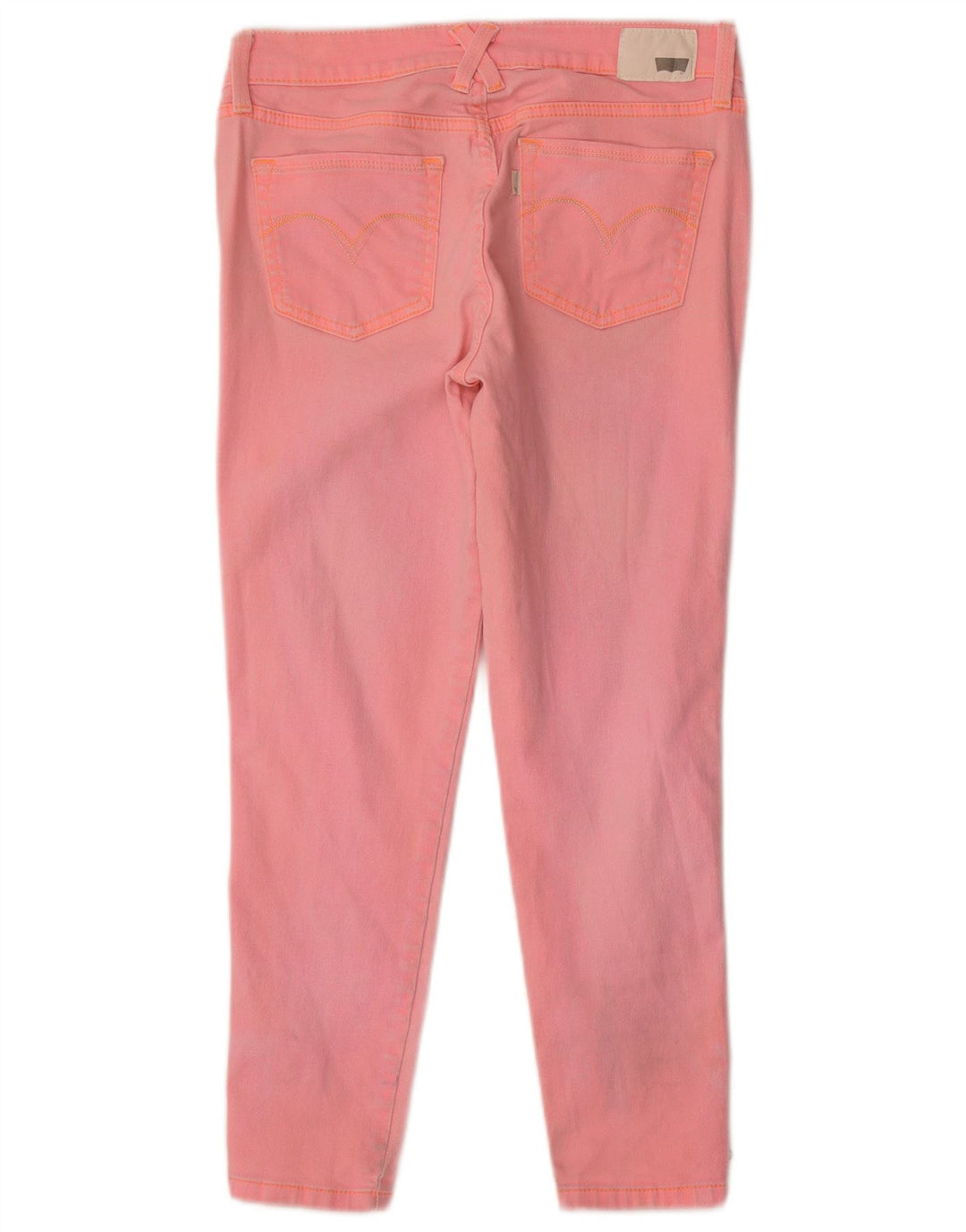 LEVI'S Womens Crop Legging Skinny Jeans W29 L25 Pink Bomuld