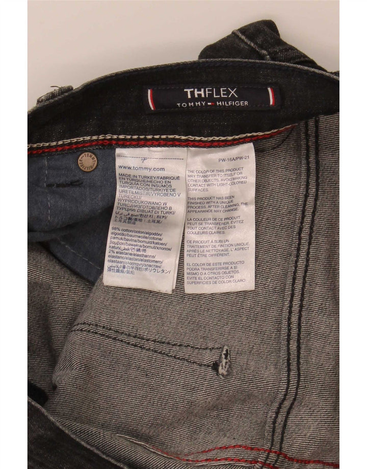 Tommy Hilfiger Herre Slim Jeans W30 L32 Sort Bomuld