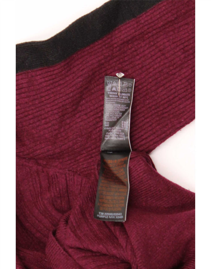 Marks & Spencer Dame Turtle Neck Sweater UK 12 Medium Purple