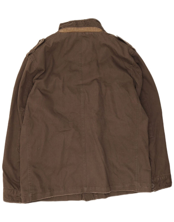 Fat Face Herre Utility Jacket UK 42 XL Brun Bomuld