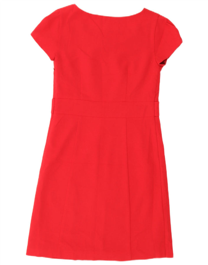 Laura Ashley Dame A-Line Kjole UK 8 Lille Rød Polyester