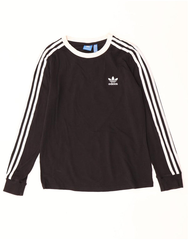 Adidas Dame Top Langærmet UK 10 Small Black Bomuld