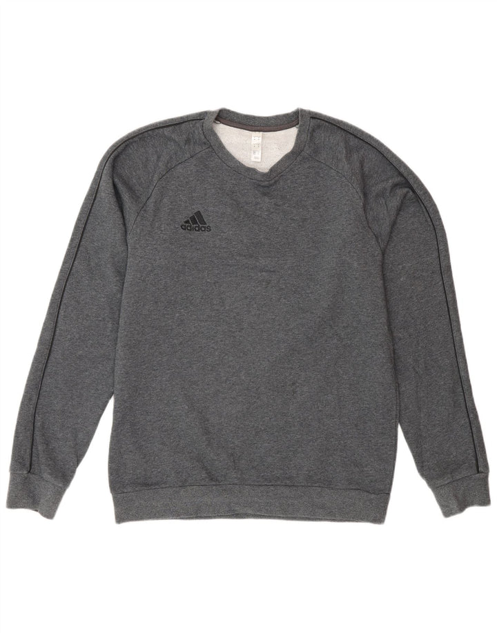 Adidas sweatshirt til mænd mellem grå bomuld
