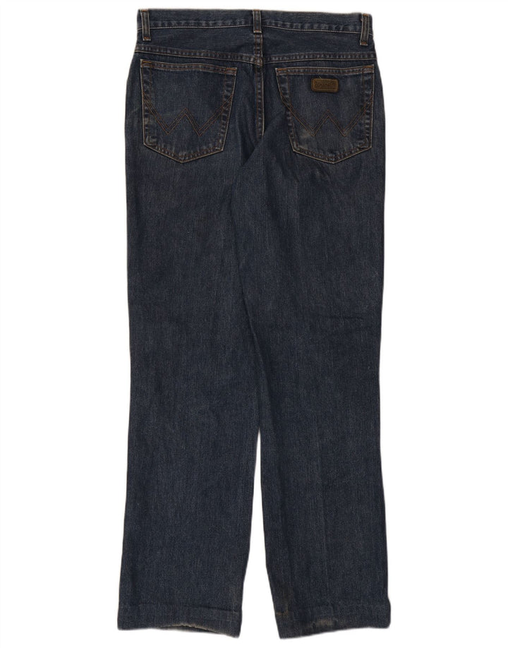 Wrangler Straight Jeans til mænd W32 L32 Marineblå Bomuld