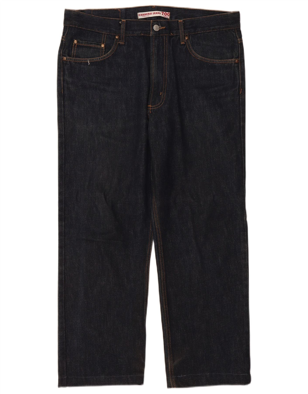 Carrera Dame 700 Straight Jeans W36 L27 Marineblå Bomuld